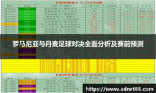 罗马尼亚与丹麦足球对决全面分析及赛前预测